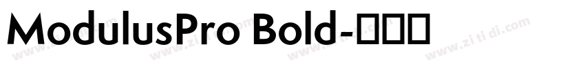 ModulusPro Bold字体转换